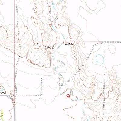 United States Geological Survey Folsom, SD (1953, 24000-Scale) digital map