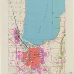 United States Geological Survey Fond Du Lac, WI (1955, 24000-Scale) digital map