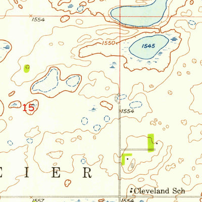 United States Geological Survey Fonda, ND (1955, 24000-Scale) digital map