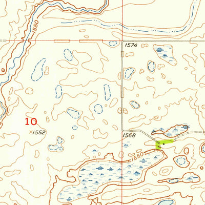 United States Geological Survey Fonda, ND (1955, 24000-Scale) digital map