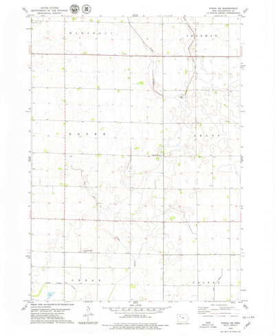 United States Geological Survey Fonda NE, IA (1979, 24000-Scale) digital map