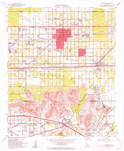 United States Geological Survey Fontana, CA (1953, 24000-Scale) digital map