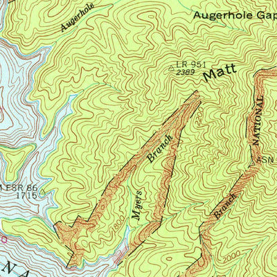 United States Geological Survey Fontana Dam, NC (1961, 24000-Scale) digital map