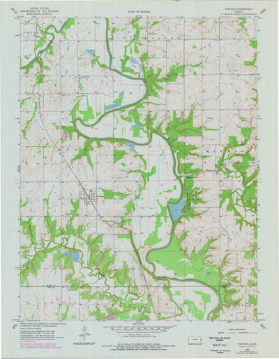 United States Geological Survey Fontana, KS (1958, 24000-Scale) digital map