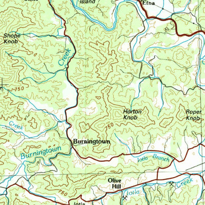 United States Geological Survey Fontana Lake, NC-TN-SC-GA (1983, 100000-Scale) digital map