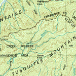 United States Geological Survey Fontana Lake, NC-TN-SC-GA (1983, 100000-Scale) digital map