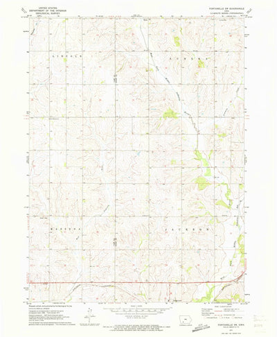 United States Geological Survey Fontanelle SW, IA (1971, 24000-Scale) digital map