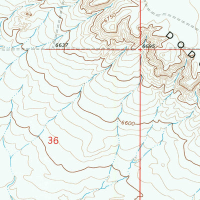 United States Geological Survey Fontenelle, WY (1969, 24000-Scale) digital map