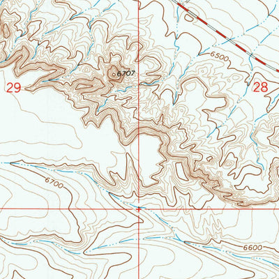 United States Geological Survey Fontenelle, WY (1969, 24000-Scale) digital map