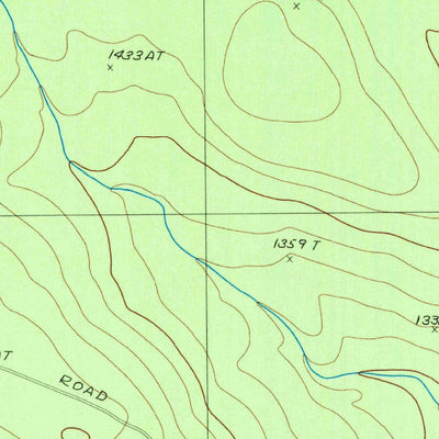 United States Geological Survey Fool Brook, ME (1986, 24000-Scale) digital map