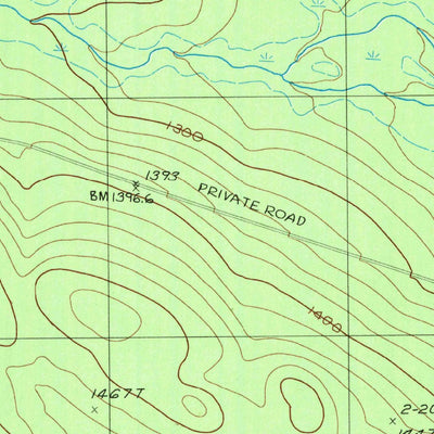 United States Geological Survey Fool Brook, ME (1986, 24000-Scale) digital map