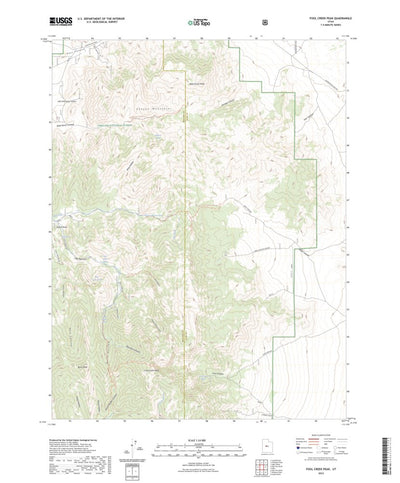 United States Geological Survey Fool Creek Peak, UT (2023, 24000-Scale) digital map