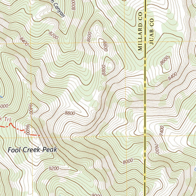 United States Geological Survey Fool Creek Peak, UT (2023, 24000-Scale) digital map