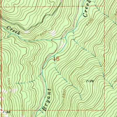 United States Geological Survey Foolhen Mountain, MT (1962, 24000-Scale) digital map