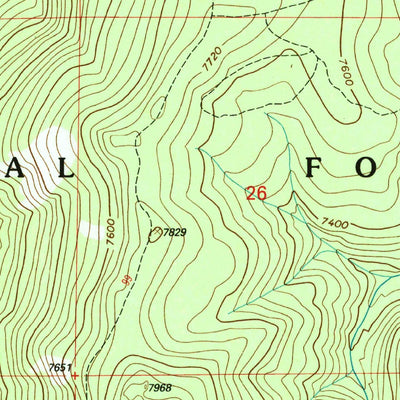 United States Geological Survey Foolhen Mountain, MT (1997, 24000-Scale) digital map
