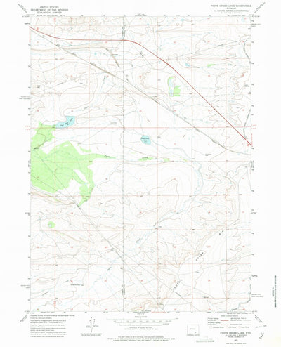 United States Geological Survey Foote Creek Lake, WY (1971, 24000-Scale) digital map