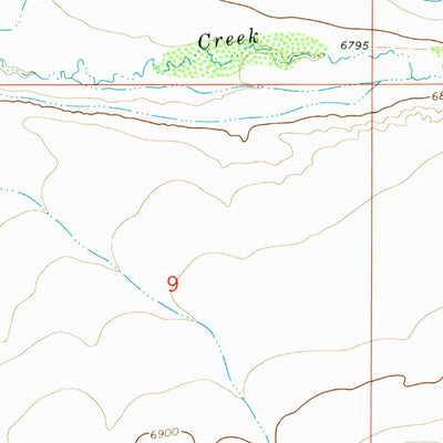 United States Geological Survey Foote Creek Lake, WY (1971, 24000-Scale) digital map