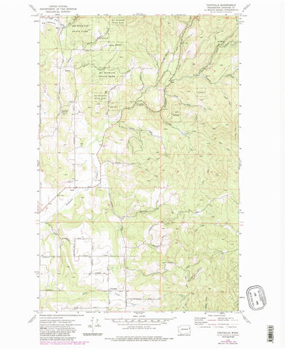 United States Geological Survey Foothills, WA (1973, 24000-Scale) digital map