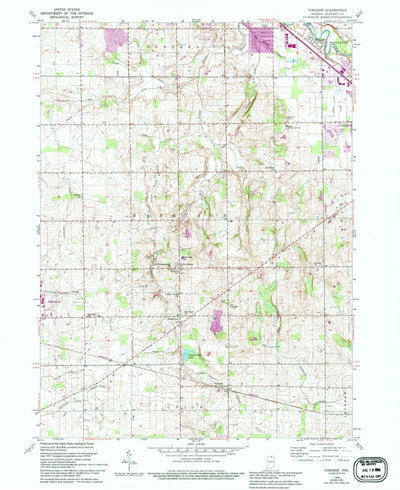 United States Geological Survey Foraker, IN (1960, 24000-Scale) digital map