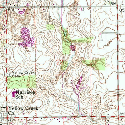 United States Geological Survey Foraker, IN (1960, 24000-Scale) digital map