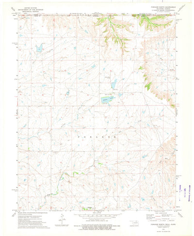 United States Geological Survey Foraker North, OK-KS (1973, 24000-Scale) digital map