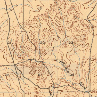 United States Geological Survey Foraker, OK-KS (1916, 62500-Scale) digital map