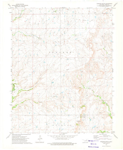 United States Geological Survey Foraker South, OK (1973, 24000-Scale) digital map