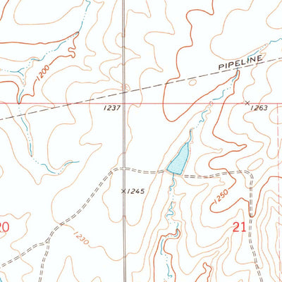 United States Geological Survey Foraker South, OK (1973, 24000-Scale) digital map