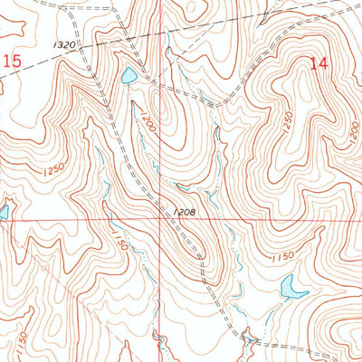 United States Geological Survey Foraker South, OK (1973, 24000-Scale) digital map