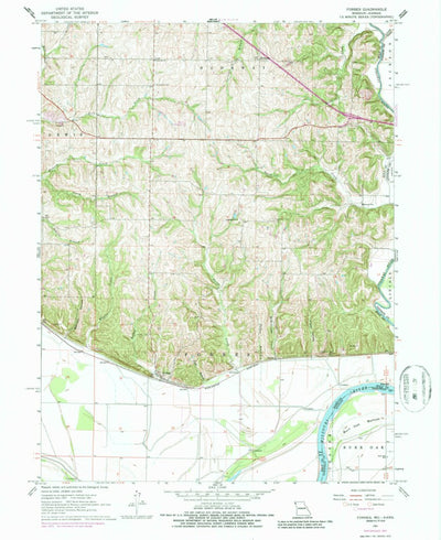 United States Geological Survey Forbes, MO-KS (1961, 24000-Scale) digital map