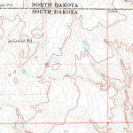 United States Geological Survey Forbes NW, SD-ND (1968, 24000-Scale) digital map