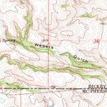 United States Geological Survey Forbes NW, SD-ND (1968, 24000-Scale) digital map