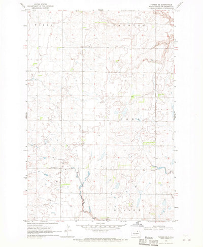 United States Geological Survey Forbes SE, SD (1968, 24000-Scale) digital map