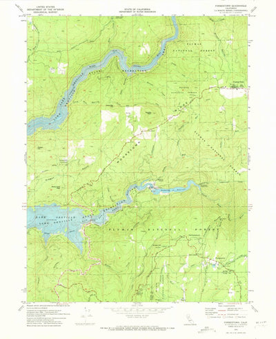 United States Geological Survey Forbestown, CA (1970, 24000-Scale) digital map