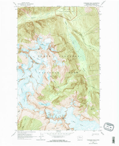 United States Geological Survey Forbidden Peak, WA (1963, 24000-Scale) digital map