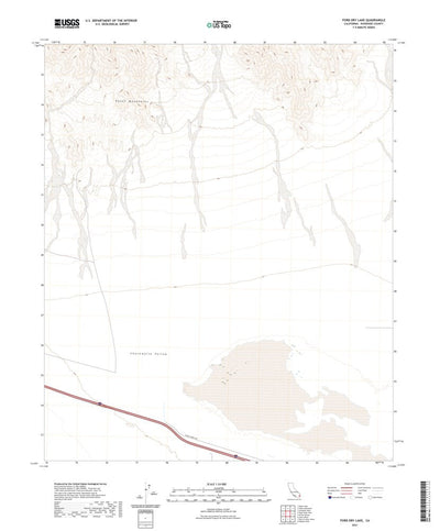 United States Geological Survey Ford Dry Lake, CA (2021, 24000-Scale) digital map