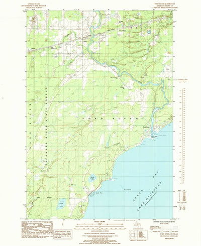 United States Geological Survey Ford River, MI (1985, 24000-Scale) digital map