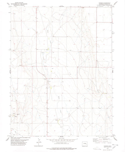 United States Geological Survey Forder, CO (1978, 24000-Scale) digital map