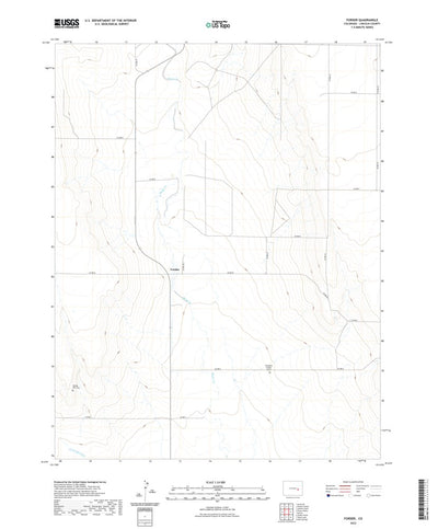 United States Geological Survey Forder, CO (2022, 24000-Scale) digital map