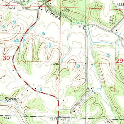 United States Geological Survey Fordland, MO (1982, 24000-Scale) digital map