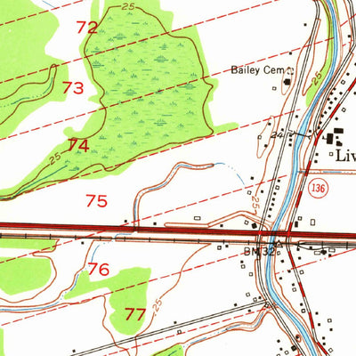 United States Geological Survey Fordoche, LA (1954, 24000-Scale) digital map