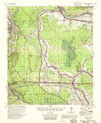 United States Geological Survey Fordoche, LA (1955, 62500-Scale) digital map