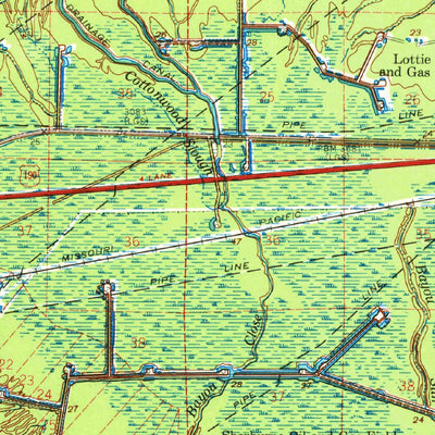 United States Geological Survey Fordoche, LA (1970, 62500-Scale) digital map