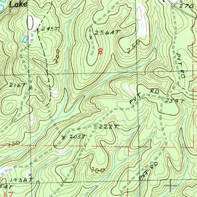 United States Geological Survey Fords Creek, MS-LA (1986, 24000-Scale) digital map