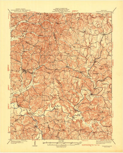 United States Geological Survey Fordsville, KY (1932, 62500-Scale) digital map