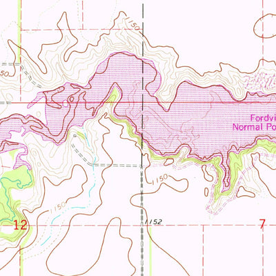 United States Geological Survey Fordville, ND (1963, 24000-Scale) digital map
