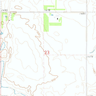 United States Geological Survey Fordville SW, ND (1971, 24000-Scale) digital map