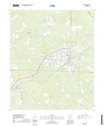 United States Geological Survey Fordyce, AR (2020, 24000-Scale) digital map