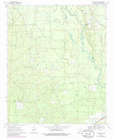 United States Geological Survey Fordyce NE, AR (1970, 24000-Scale) digital map