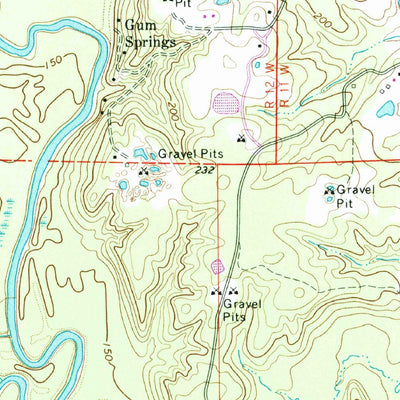 United States Geological Survey Fordyce NE, AR (1970, 24000-Scale) digital map